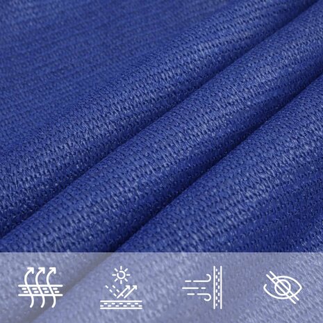 Zonnezeil 160 g/m&sup2; 2x2 m HDPE blauw 5