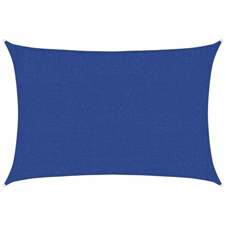 Zonnezeil 160 g/m&sup2; 2x2,5 m HDPE blauw 2