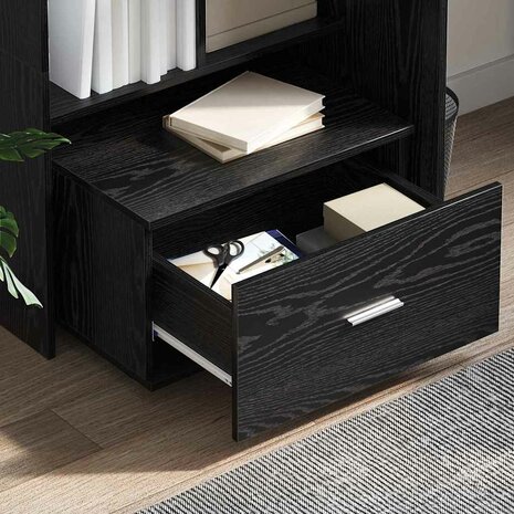 ladekast 55 x 45 x 31 cm Zwart Eiken 4