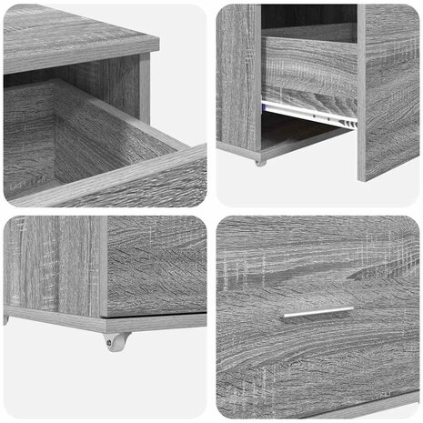 ladekast 55 x 45 x 31 cm Grijs Sonoma 9
