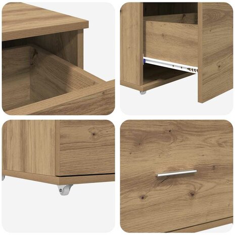 ladekast 55 x 45 x 31 cm Artisan Eiken 9