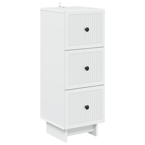 ladekast Wit 33 x 34,5 x 90 cm Bewerkt hout 2