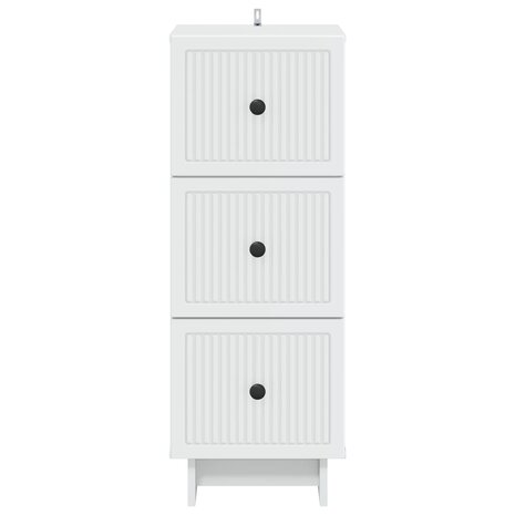 ladekast Wit 33 x 34,5 x 90 cm Bewerkt hout 6