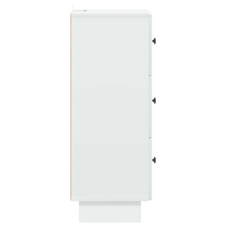 ladekast Wit 33 x 34,5 x 90 cm Bewerkt hout 7