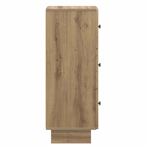 ladekast 33 x 34,5 x 90 cm Bewerkt hout Artisanaal eiken 7