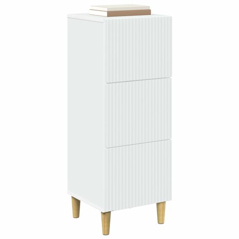 ladekast Wit 33 x 34,5 x 90 cm Bewerkt hout 3