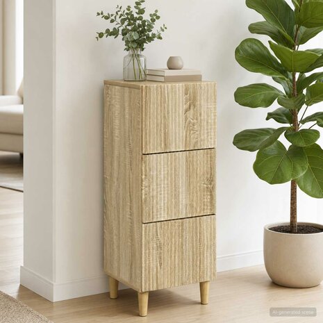 ladekast Sonoma Eiken 33 x 34,5 x 90 cm Bewerkt hout 4