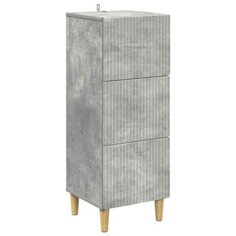 ladekast Betongrijs 33 x 34,5 x 90 cm Bewerkt hout 2