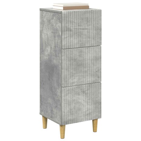 ladekast Betongrijs 33 x 34,5 x 90 cm Bewerkt hout 3