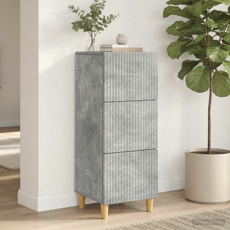 ladekast Betongrijs 33 x 34,5 x 90 cm Bewerkt hout 4
