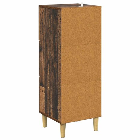 ladekast Oud hout 33 x 34,5 x 90 cm Bewerkt hout 8