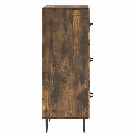 ladekast Gerookt eiken 33 x 34,5 x 89,5 cm Bewerkt hout 7