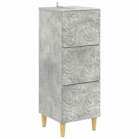 ladekast Betongrijs 33 x 34,5 x 90 cm Bewerkt hout 2