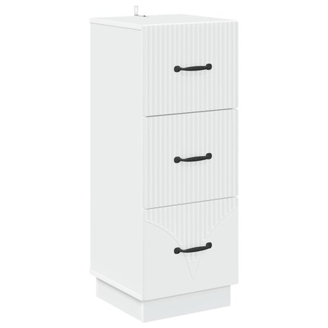 ladekast Wit 33 x 34,5 x 87 cm Bewerkt hout 2