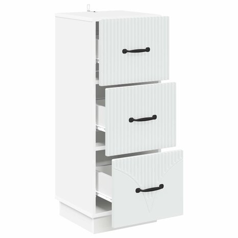 ladekast Wit 33 x 34,5 x 87 cm Bewerkt hout 5