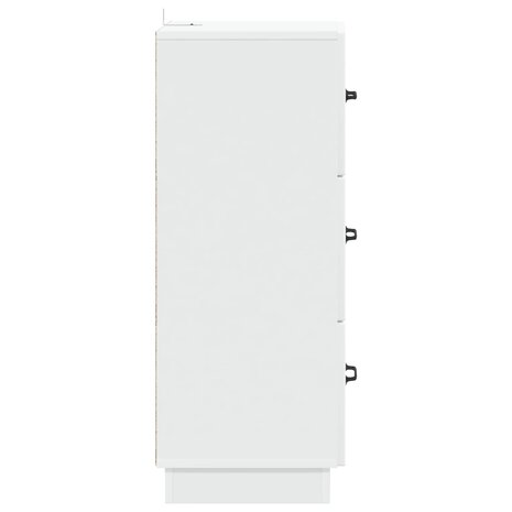 ladekast Wit 33 x 34,5 x 87 cm Bewerkt hout 7