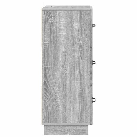 ladekast 33 x 34,5 x 87 cm Bewerkt hout Grijs sonoma 7