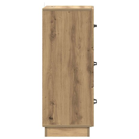 ladekast 33 x 34,5 x 87 cm Bewerkt hout Artisanaal eiken 7