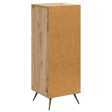 ladekast 33 x 34,5 x 90 cm Bewerkt hout Artisanaal eiken 8