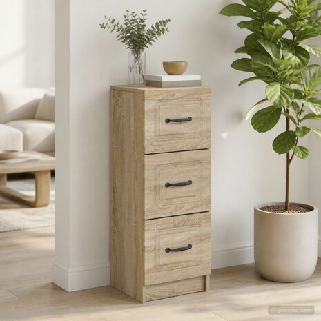 ladekast Sonoma Eiken 33 x 34,5 x 87 cm Bewerkt hout 1