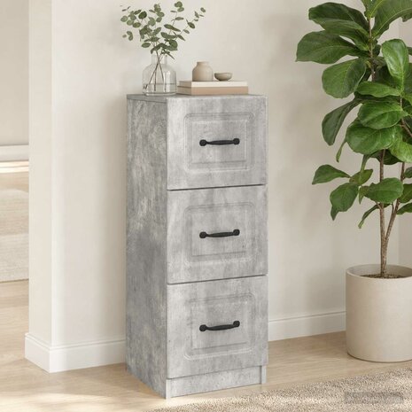 ladekast Betongrijs 33 x 34,5 x 87 cm Bewerkt hout 4