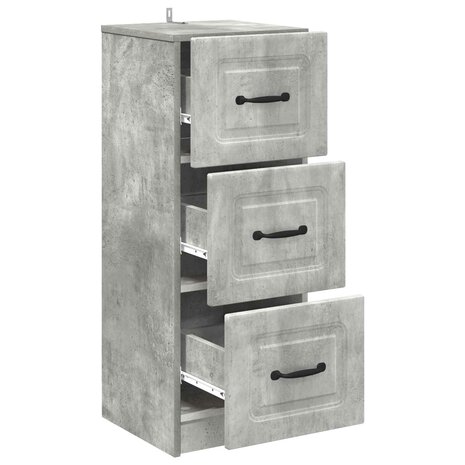 ladekast Betongrijs 33 x 34,5 x 87 cm Bewerkt hout 5