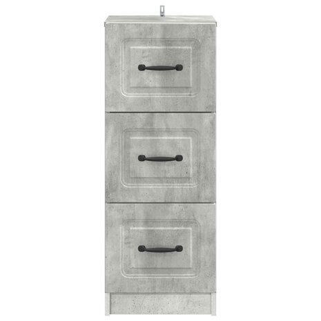 ladekast Betongrijs 33 x 34,5 x 87 cm Bewerkt hout 6