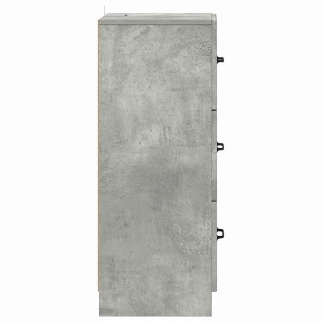 ladekast Betongrijs 33 x 34,5 x 87 cm Bewerkt hout 7