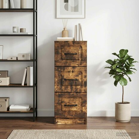ladekast Gerookt eiken 33 x 34,5 x 87 cm Bewerkt hout 4