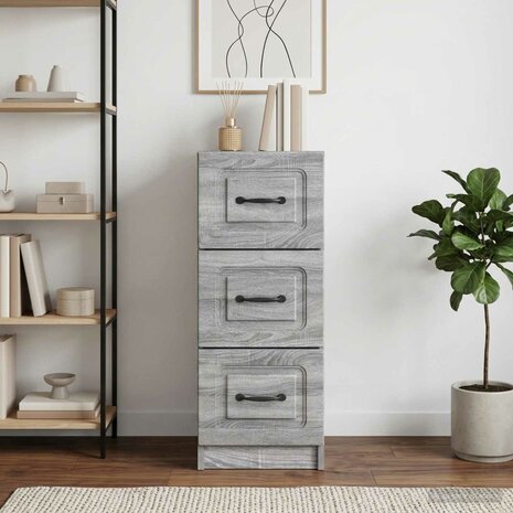 ladekast Grijs sonoma 33 x 34,5 x 87 cm Bewerkt hout 1