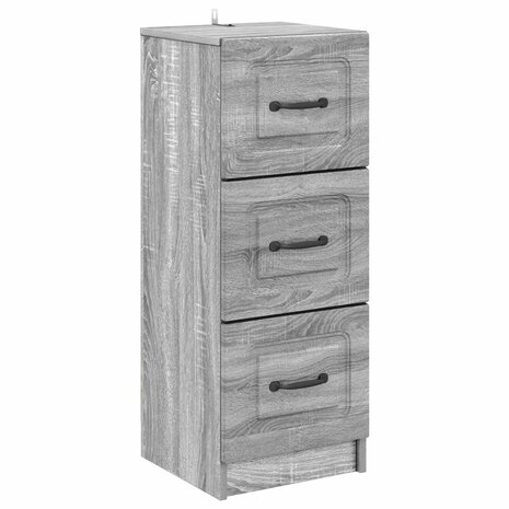 ladekast Grijs sonoma 33 x 34,5 x 87 cm Bewerkt hout 2