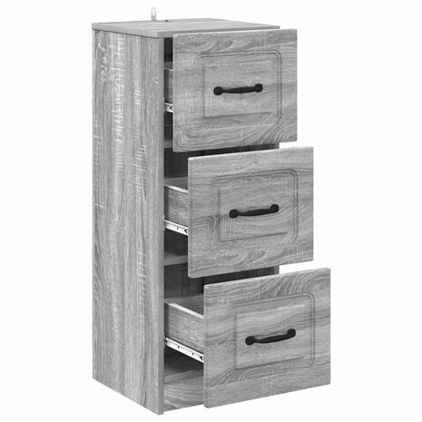 ladekast Grijs sonoma 33 x 34,5 x 87 cm Bewerkt hout 5