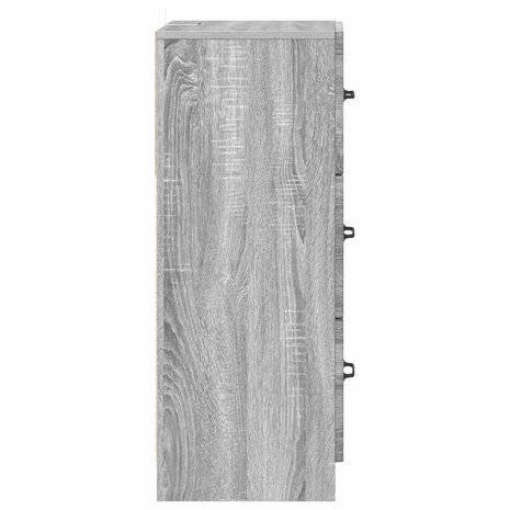 ladekast Grijs sonoma 33 x 34,5 x 87 cm Bewerkt hout 7
