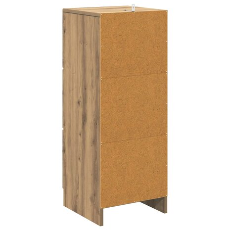 ladekast 33 x 34,5 x 87 cm Bewerkt hout Artisanaal eiken 8