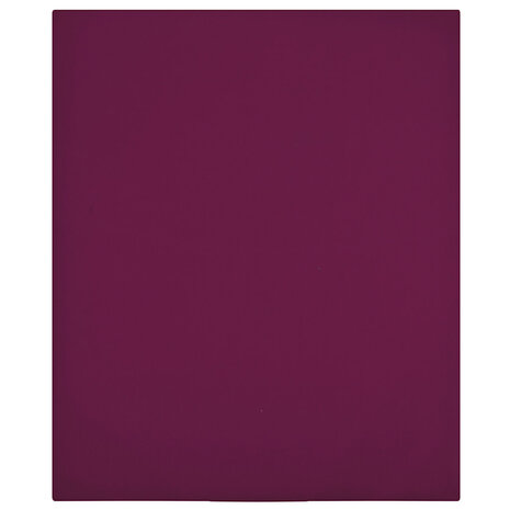Hoeslakens 2 st jersey 140x200 cm katoen bordeauxrood 1
