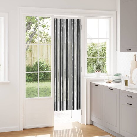 Insectengordijn Chenille Grijs en zwart 56 x 185 cm 100% PP 1