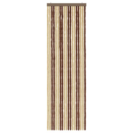 Insectengordijn Chenille Bruin en beige 56 x 185 cm 100% PP 3