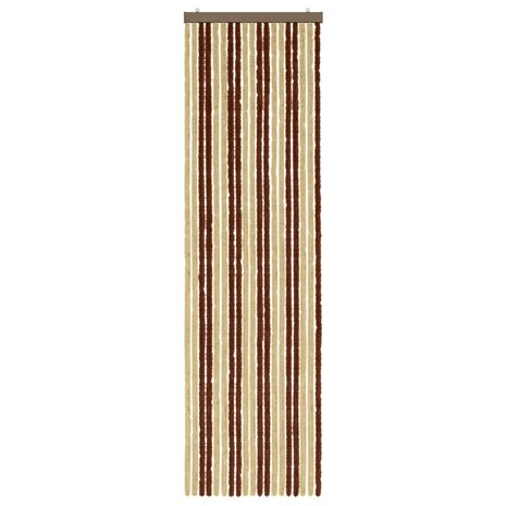 Insectengordijn Chenille Bruin en beige 56 x 200 cm 100% PP 3