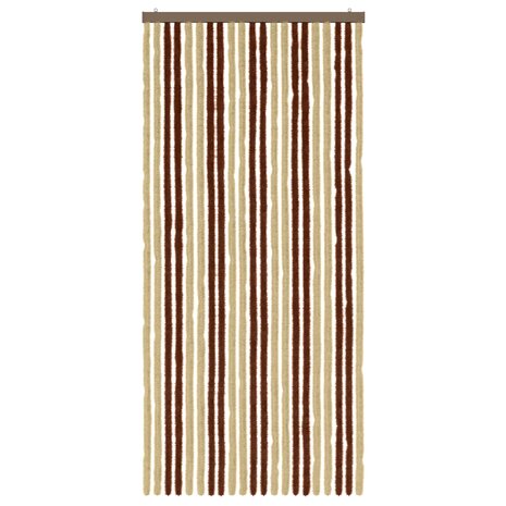 Insectengordijn Chenille Bruin en beige 90 x 200 cm 100% PP 3