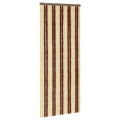 Insectengordijn Chenille Bruin en beige 90 x 220 cm 100% PP 2