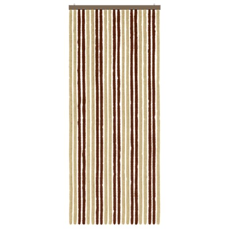 Insectengordijn Chenille Bruin en beige 90 x 220 cm 100% PP 3
