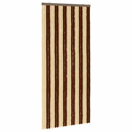 Insectengordijn Chenille Bruin en beige 100 x 220 cm 100% PP 2