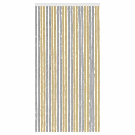 Insectengordijn Chenille Grijs en Beige 100 x 200 cm 100% PP 3