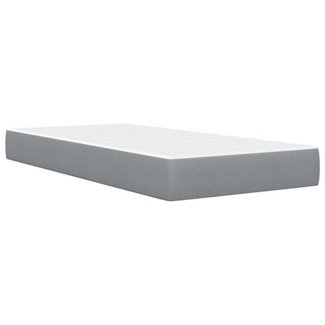 Bedframe met matras Lichtgrijs 80x 200 cm Polyester 5
