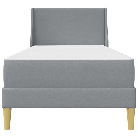 Bedframe met matras Lichtgrijs 80x 200 cm Polyester 6