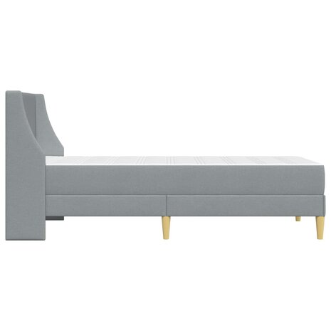Bedframe met matras Lichtgrijs 80x 200 cm Polyester 7