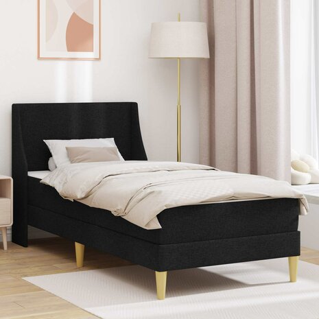 Bedframe met matras met hoofdeinde Polyester 1