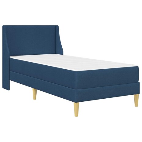 Bedframe met matras met hoofdeinde Blauw 80x 200 cm Polyester 3