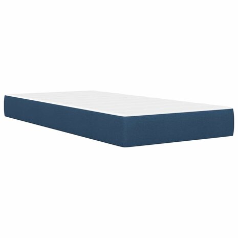 Bedframe met matras met hoofdeinde Blauw 80x 200 cm Polyester 5