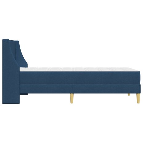 Bedframe met matras met hoofdeinde Blauw 80x 200 cm Polyester 7